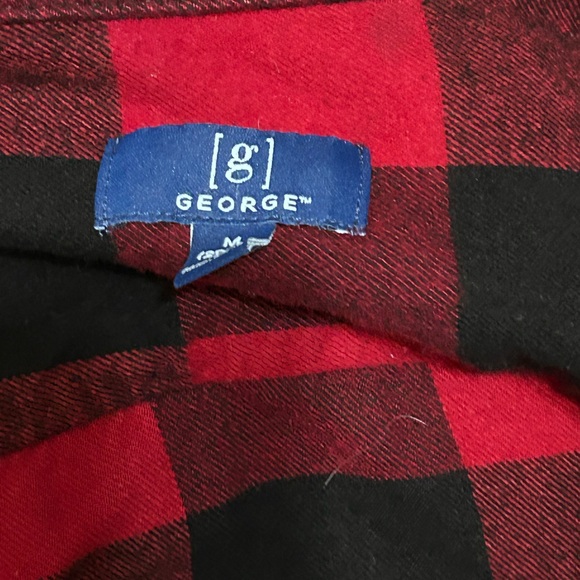 Medium red and black flannel button up - Picture 2 of 3